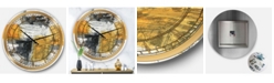 Designart Glam Oversized Metal Wall Clock